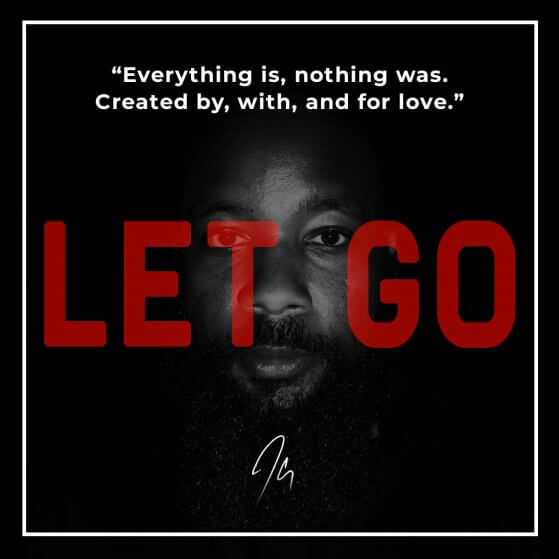 healing quote by JClay of the cover of Let Go