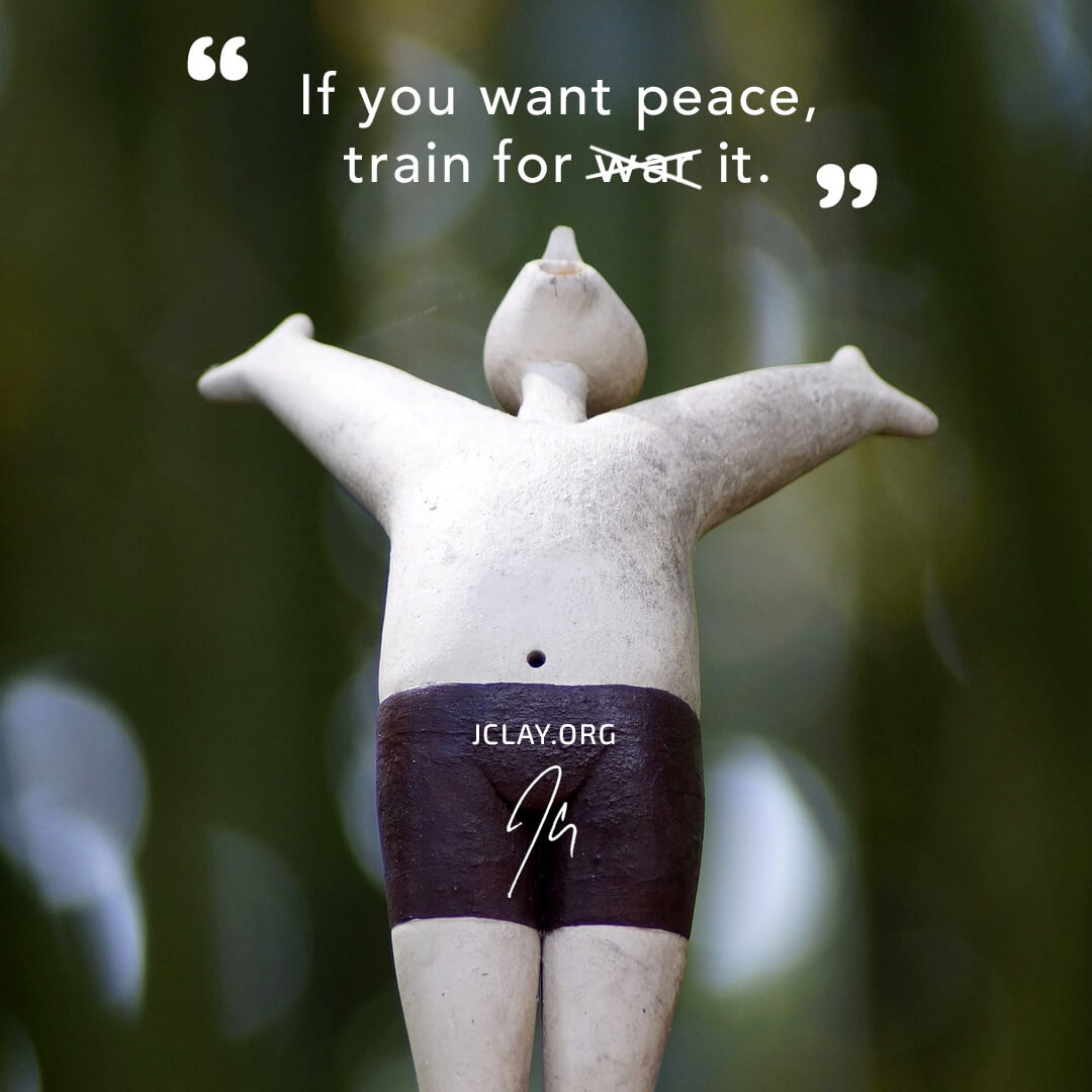 inspirational quote by jclay with a happy figure