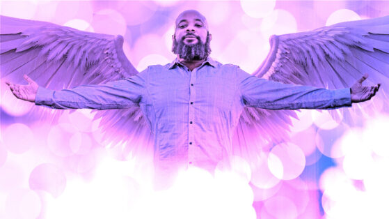 It's Not Hard To Forgive, It's Hard To Keep Lying To Yourself About It jclay arms out angel wings spread