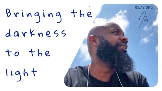 jclay outside brining the darkness to the light