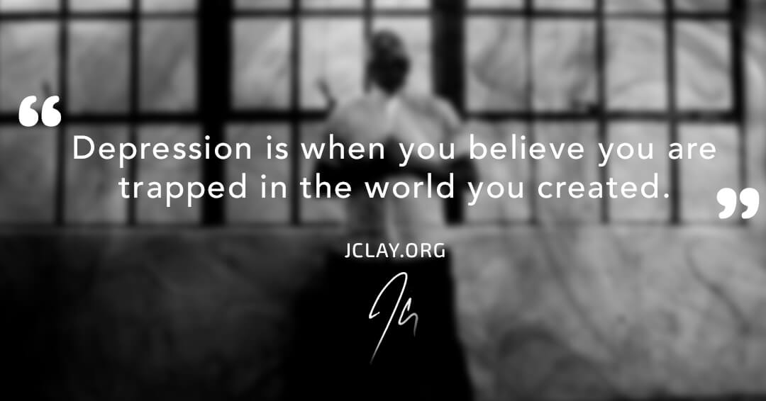 jclay quote about depression with him in empty warehouse