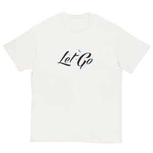 Let Go — White Script Tee - Image 4