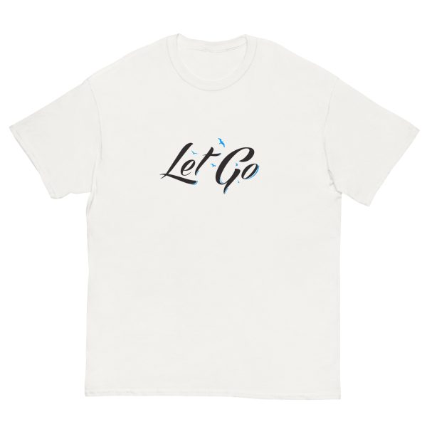 Let Go — White Script Tee