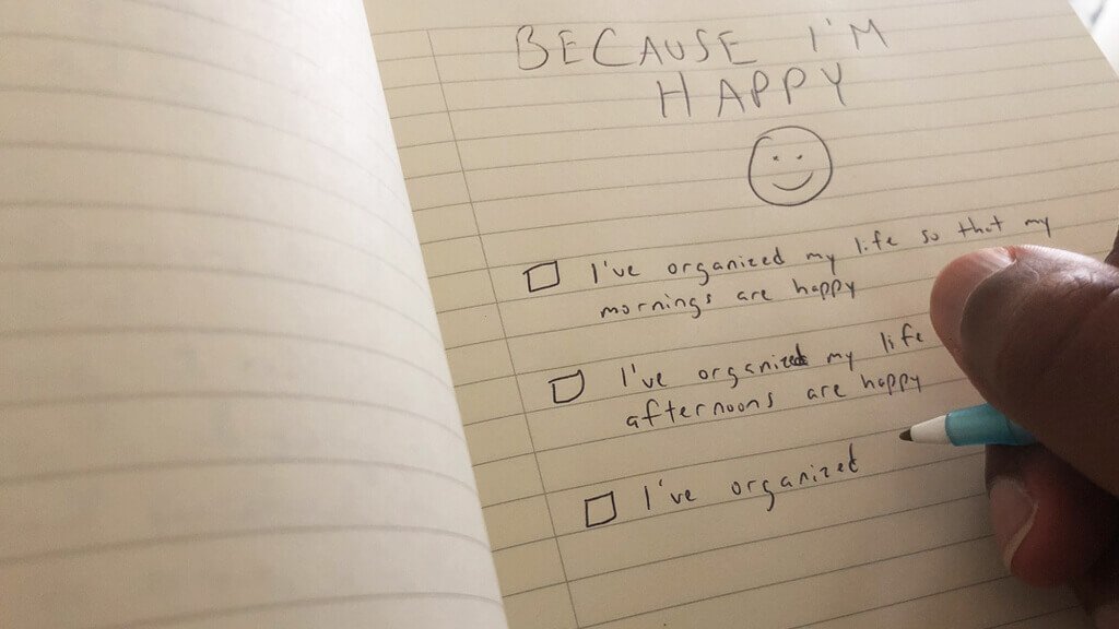 JClay journaling happiness checklist